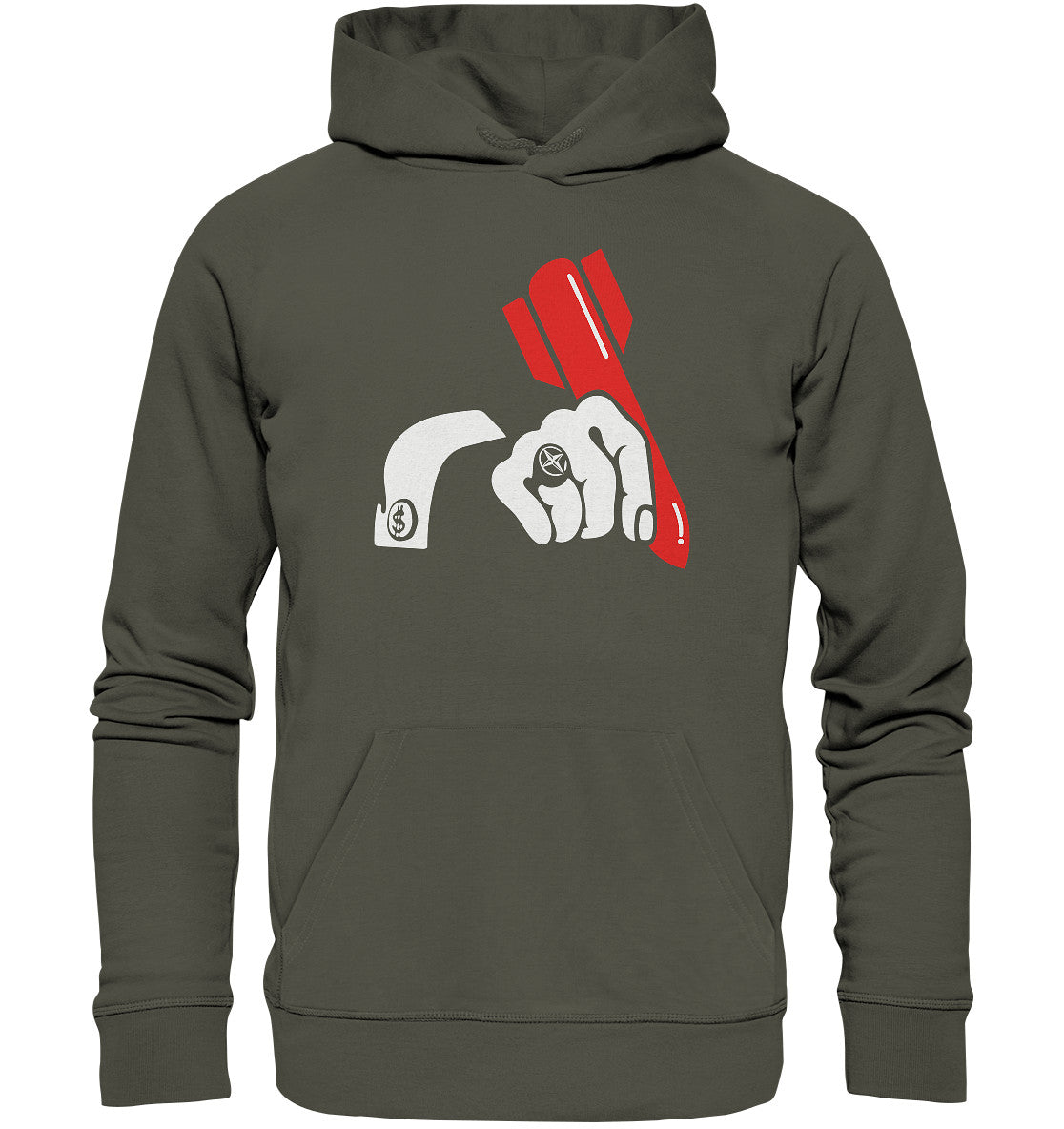 DDR Ostalgie Kapuze / Organic Hoodie Unisex • ANTI-NATO PERSHING FRIEDENSPLAKAT
