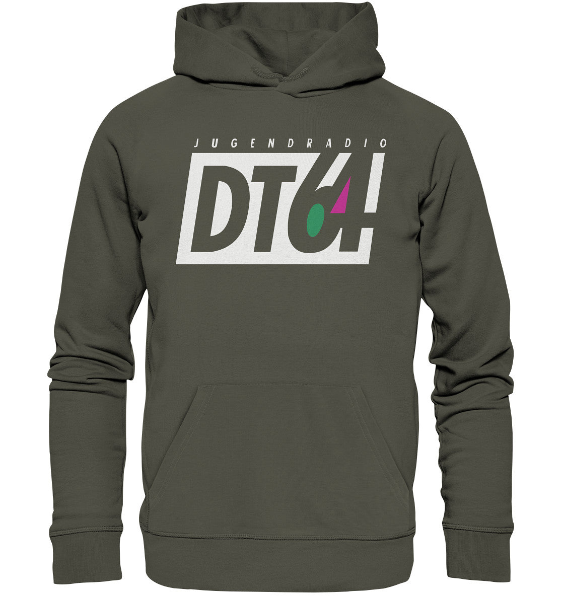 PREMIUM ORGANIC HOODIE UNISEX • DT64 JUGENDRADIO - DUNKEL