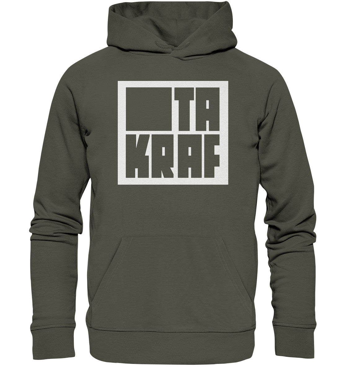 DDR Ostalgie Kapuze / Organic Hoodie Unisex • KOMBINAT TAKRAF - WEISS