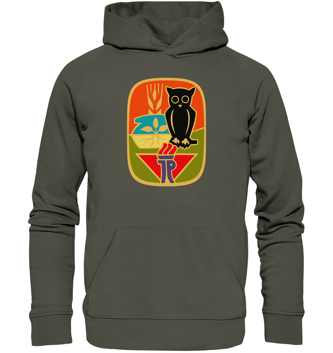 DDR Ostalgie Kapuze / Organic Hoodie Unisex • PIONIERABZEICHEN JUNGE NATURFORSCHER