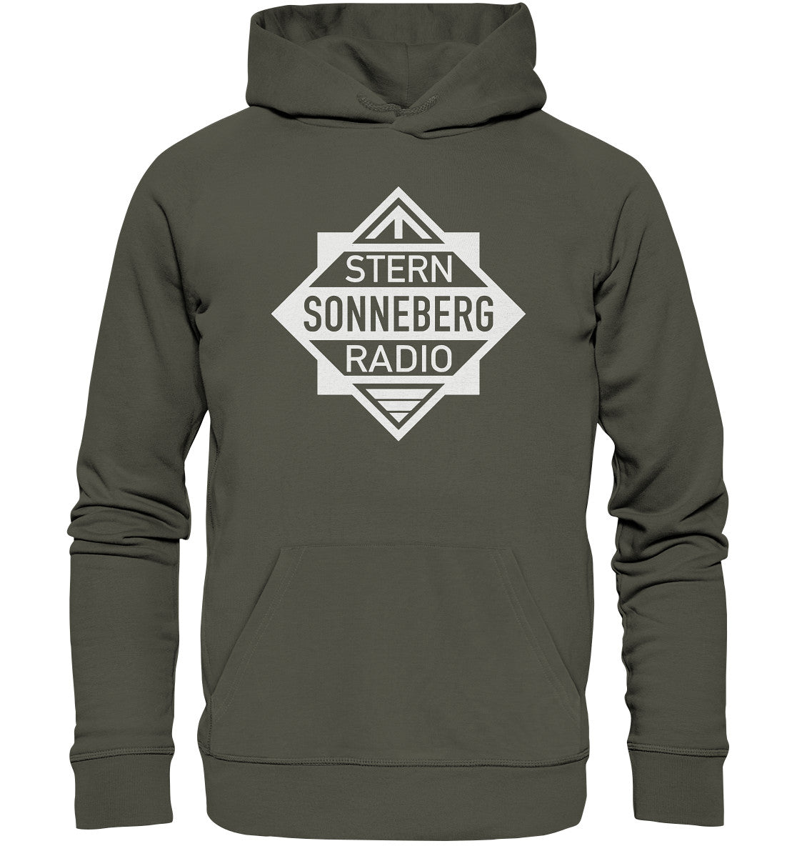DDR Ostalgie Kapuze / Organic Hoodie Unisex • STERNRADIO LOGO
