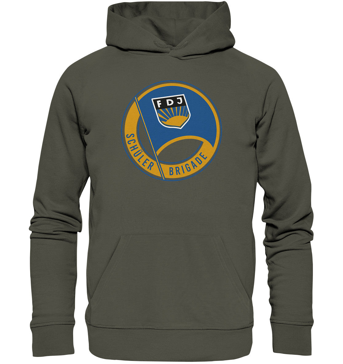 DDR Ostalgie Kapuze / Organic Hoodie Unisex • FDJ SCHÜLERBRIGADE