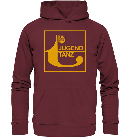 DDR Ostalgie Kapuze / Organic Hoodie Unisex • DJ JUGEND TANZT