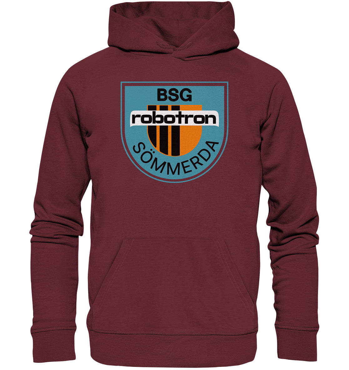 DDR Ostalgie Kapuze / Organic Hoodie Unisex • BSG ROBOTRON SÖMMERDA