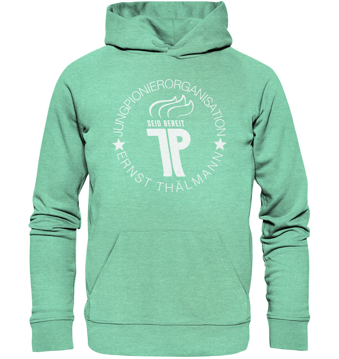 PREMIUM ORGANIC HOODIE UNISEX • JUNGE PIONIERE - DUNKEL