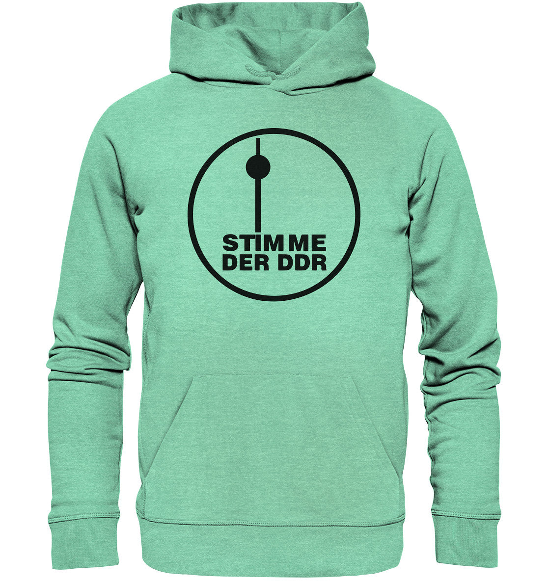 DDR Ostalgie Kapuze / Organic Hoodie Unisex • RADIO STIMME DER DDR - HELL