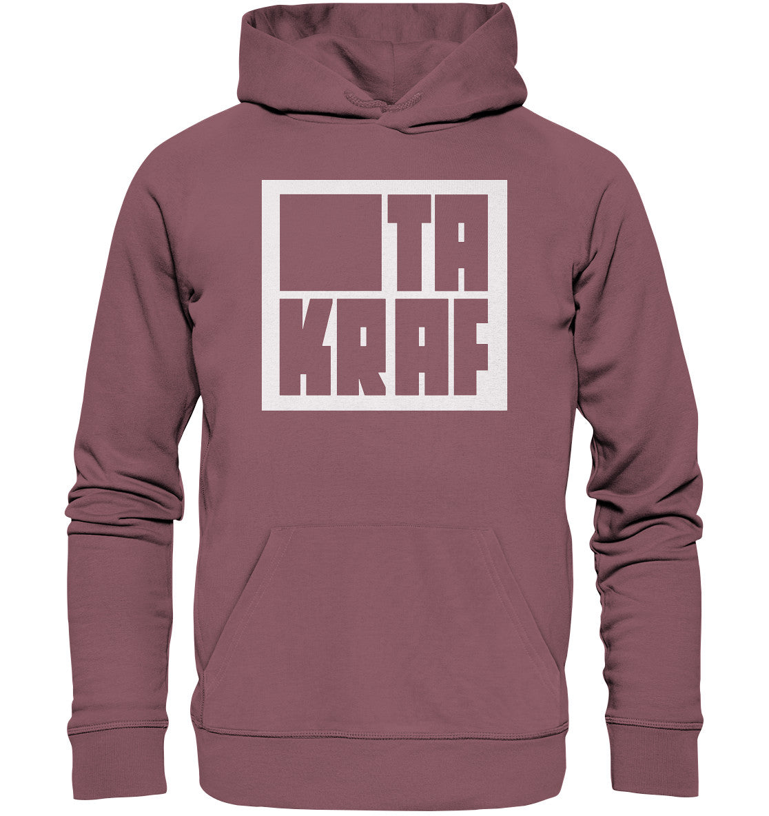 DDR Ostalgie Kapuze / Organic Hoodie Unisex • KOMBINAT TAKRAF - WEISS