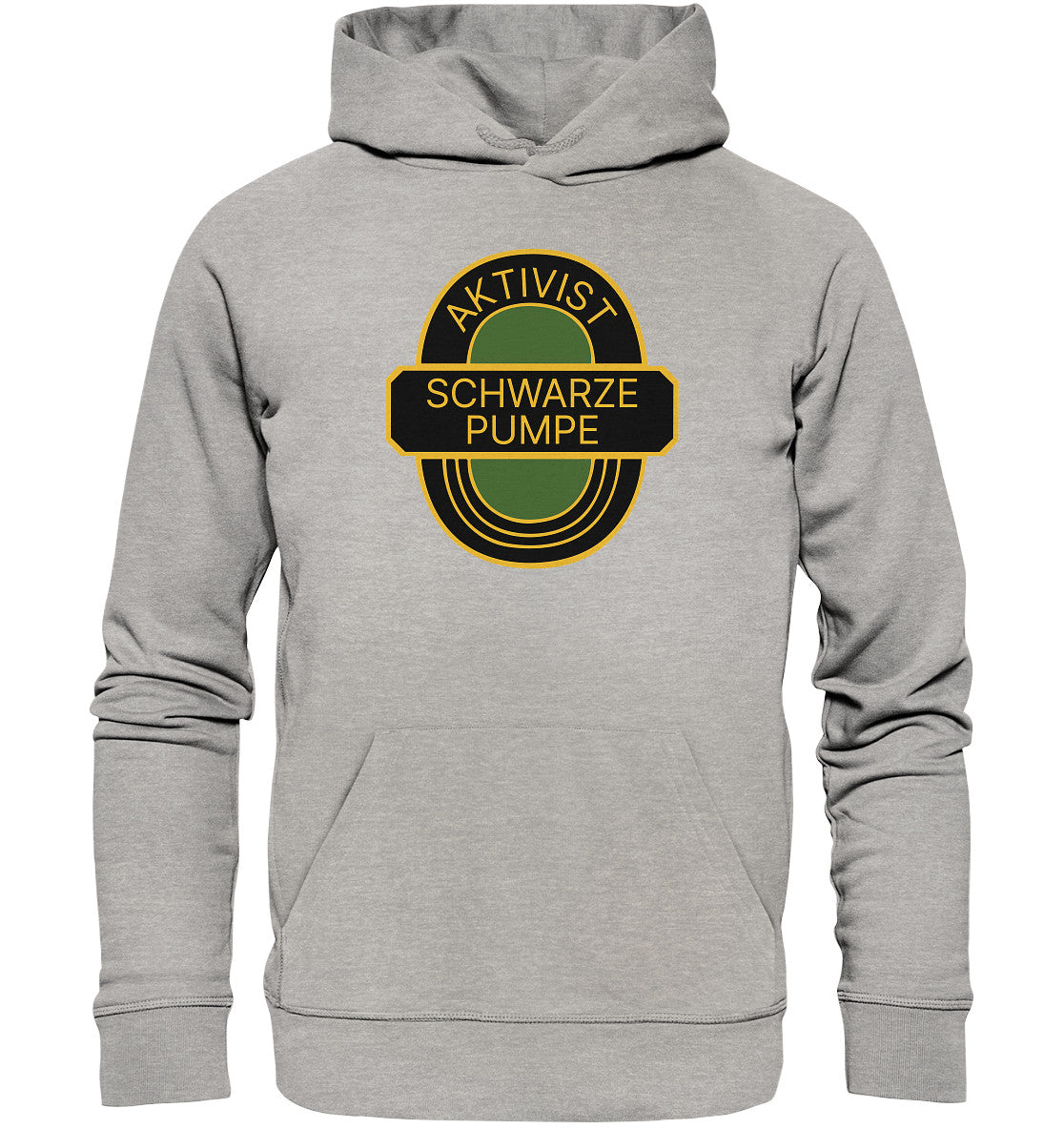 DDR Ostalgie Kapuze / Organic Hoodie Unisex • AKTIVIST SCHWARZE PUMPE
