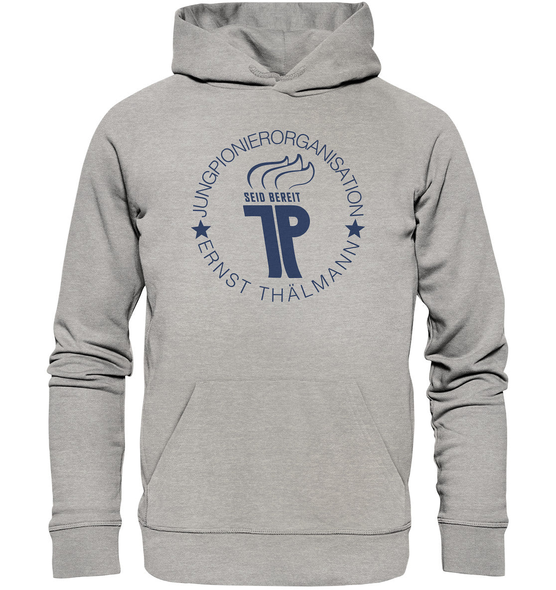 DDR Ostalgie Kapuze / Organic Hoodie Unisex • JUNGE PIONIERE - HELL