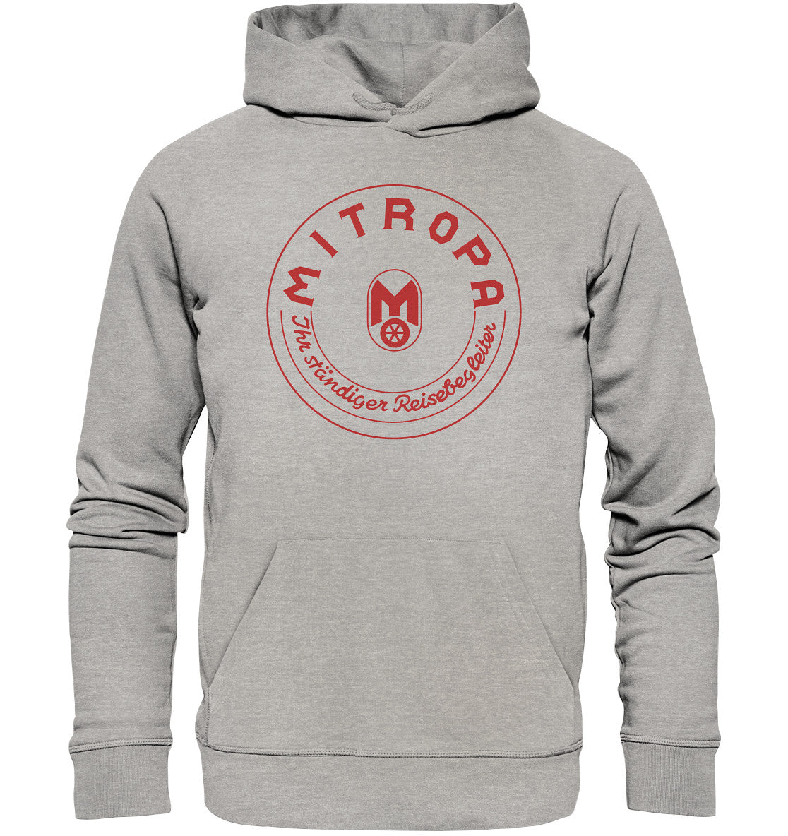 DDR Ostalgie Kapuze / Organic Hoodie Unisex • MITROPA BADGE