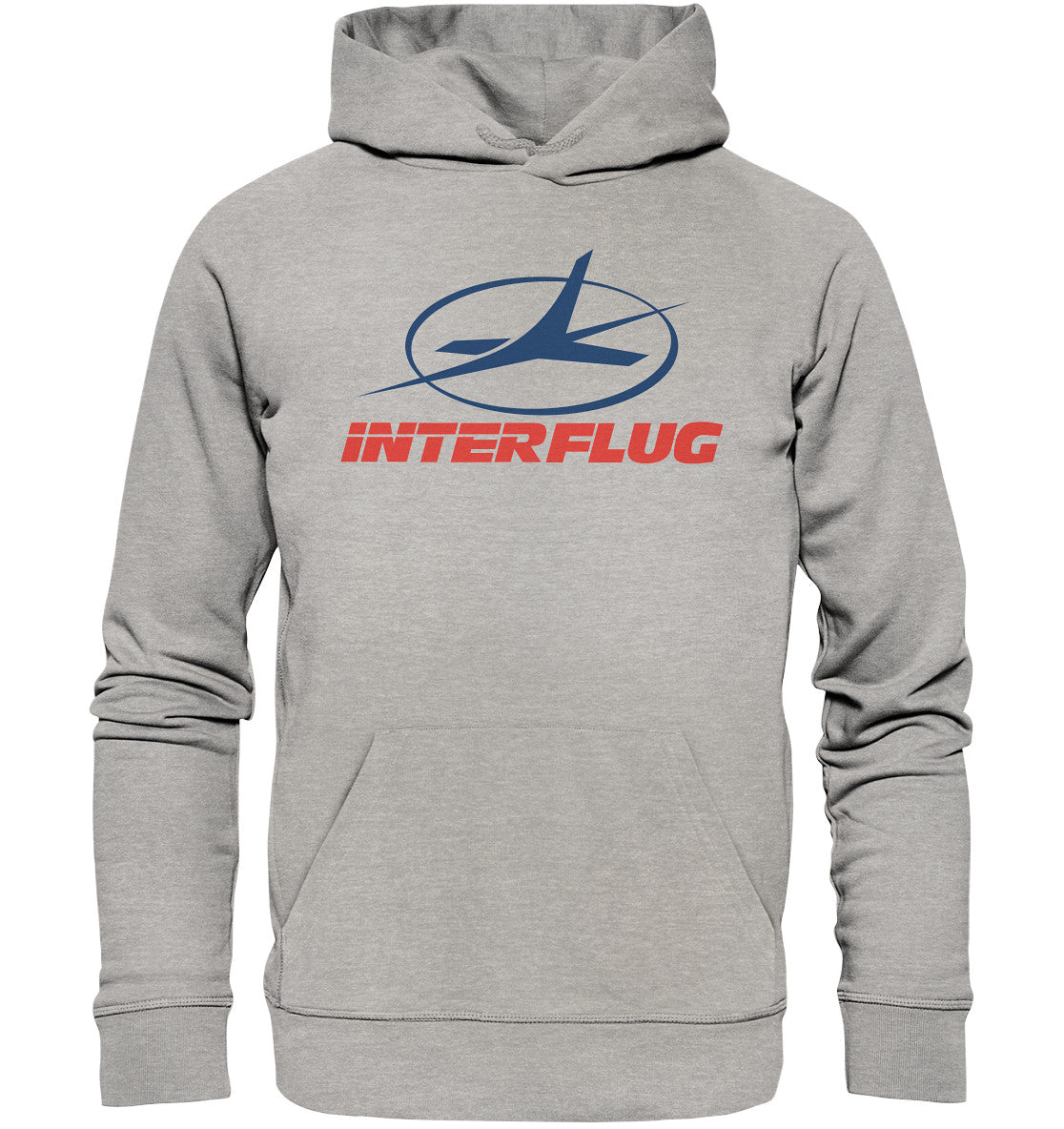DDR Ostalgie Kapuze / Organic Hoodie Unisex • DDR INTERFLUG