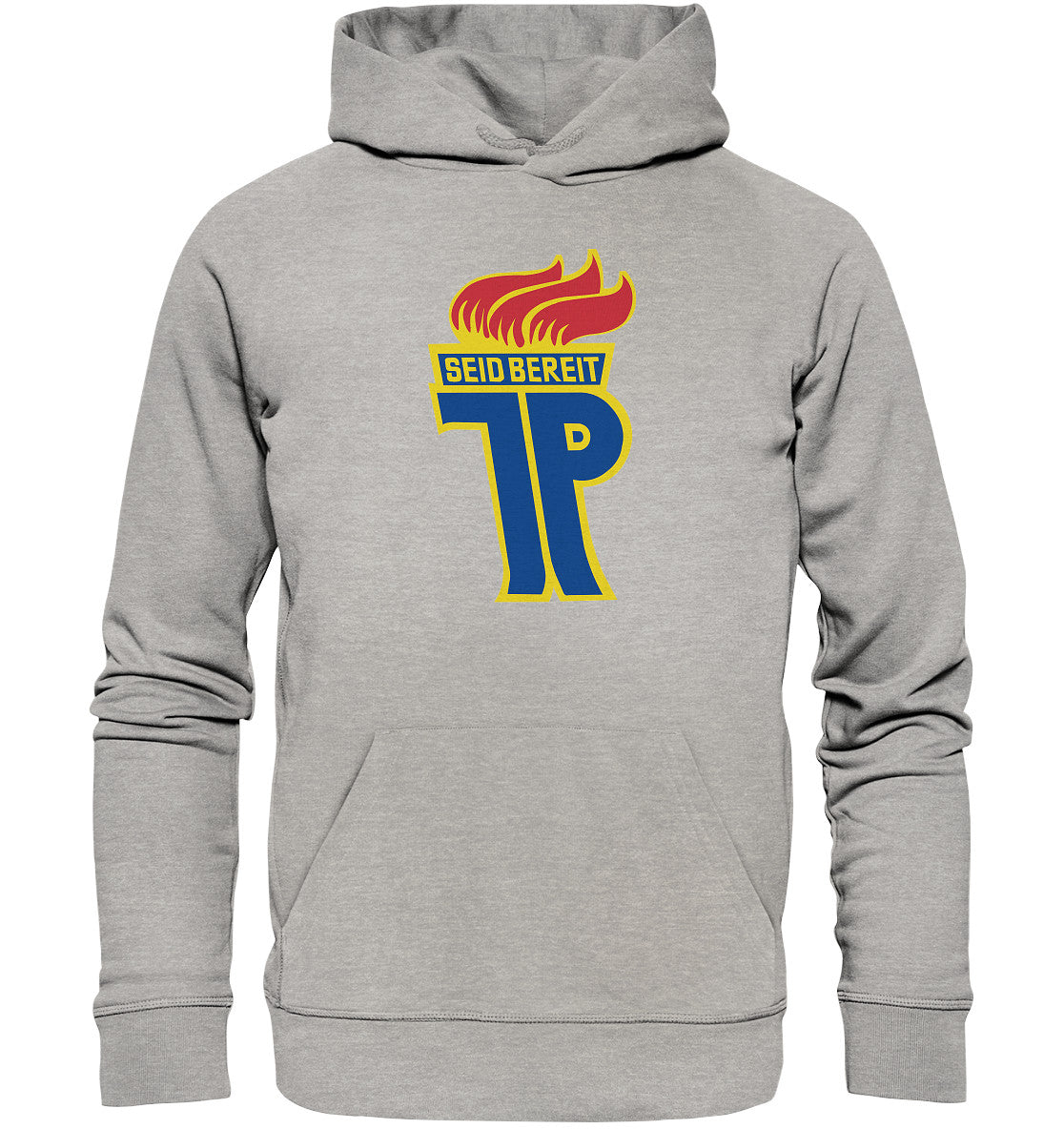 DDR Ostalgie Kapuze / Organic Hoodie Unisex • JUNGE PIONIERE, SEID BEREIT