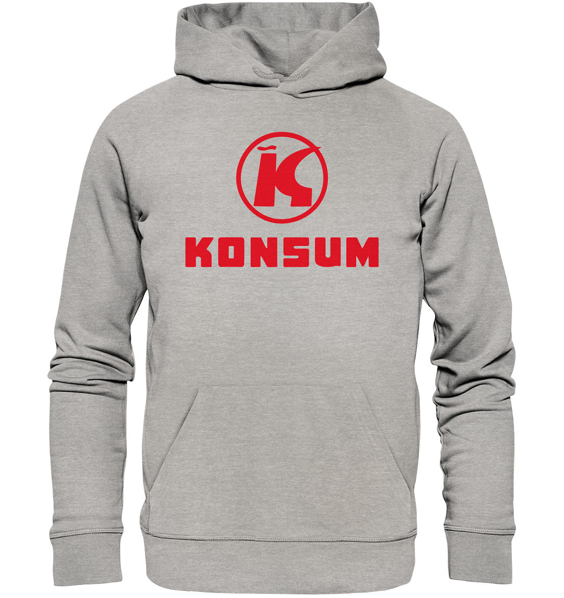 DDR Ostalgie Kapuze / Organic Hoodie Unisex • KONSUM - HELL