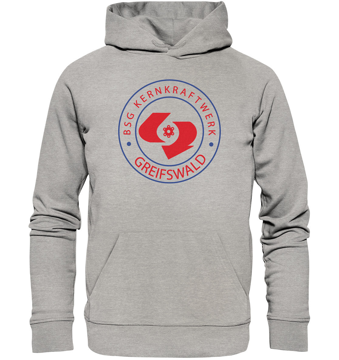 DDR Ostalgie Kapuze / Organic Hoodie Unisex • BSG KERNKRAFTWERK GREIFSWALD