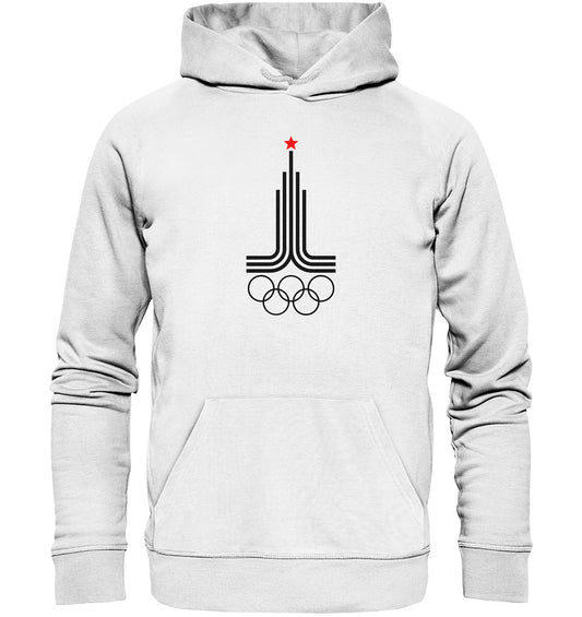 DDR Ostalgie Kapuze / Organic Hoodie Unisex • MOSKAU OLYMPIA