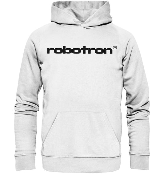 DDR Ostalgie Kapuze / Organic Hoodie Unisex • ROBOTRON - WEISS