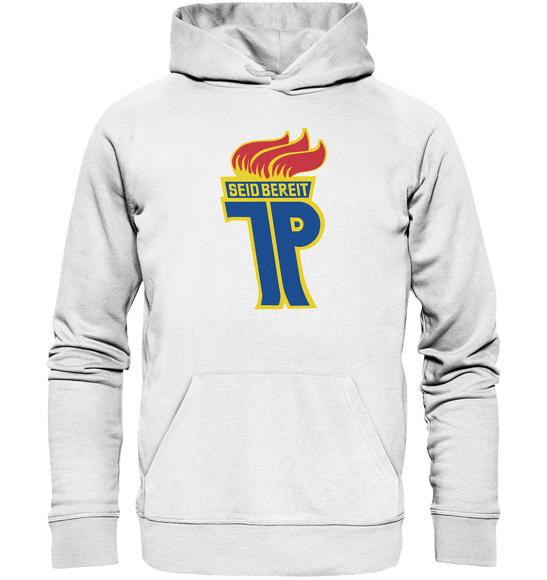 DDR Ostalgie Kapuze / Organic Hoodie Unisex • JUNGE PIONIERE, SEID BEREIT