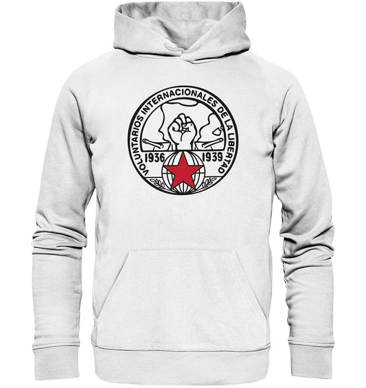 DDR Ostalgie Kapuze / Organic Hoodie Unisex • VOLUNTARIOS INTERNACIONALES DE LA LIBERAD -  HELL