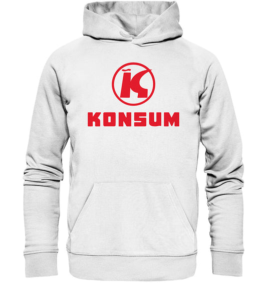 DDR Ostalgie Kapuze / Organic Hoodie Unisex • KONSUM - HELL