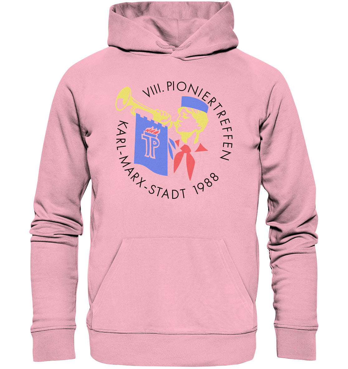 PREMIUM ORGANIC HOODIE UNISEX • PIONIERTREFFEN KARL MARX STADT - HELL