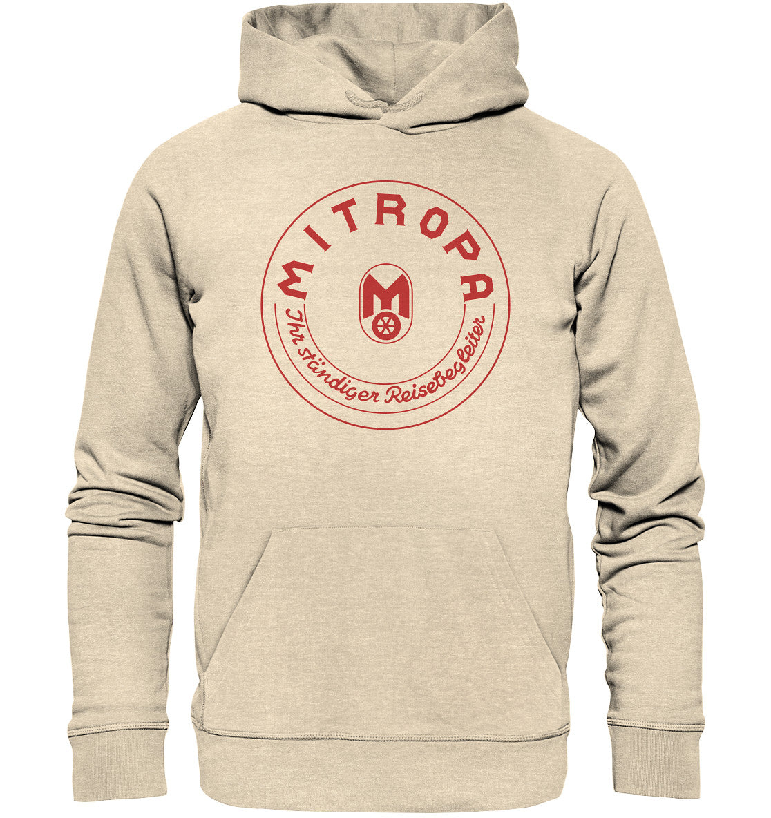 DDR Ostalgie Kapuze / Organic Hoodie Unisex • MITROPA BADGE