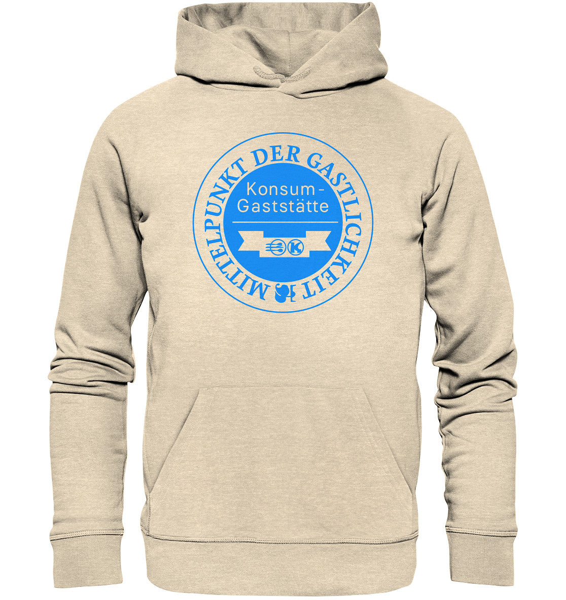 DDR Ostalgie Kapuze / Organic Hoodie Unisex • KONSUM GASTSTÄTTE