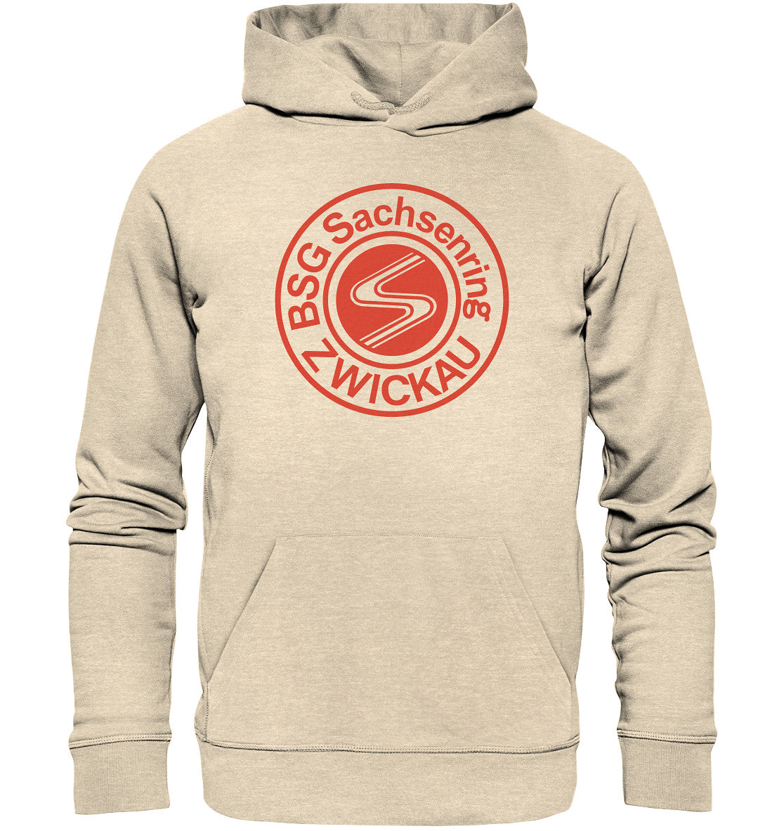 DDR Ostalgie Kapuze / Organic Hoodie Unisex • SACHSENRING ZWICKAU - HELL