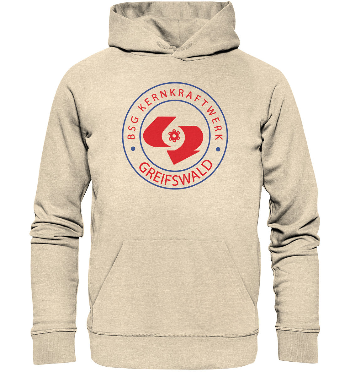 DDR Ostalgie Kapuze / Organic Hoodie Unisex • BSG KERNKRAFTWERK GREIFSWALD