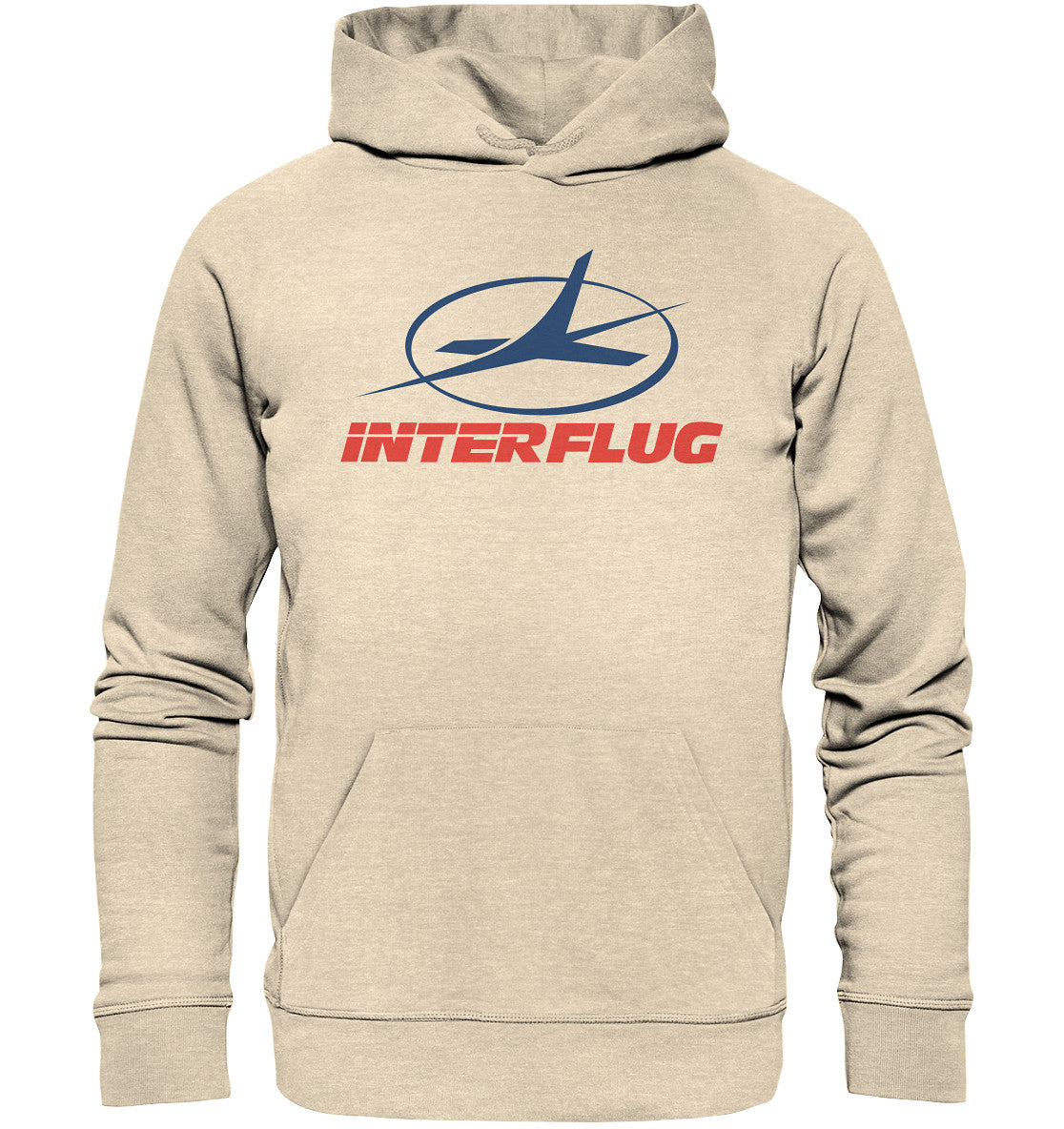DDR Ostalgie Kapuze / Organic Hoodie Unisex • DDR INTERFLUG