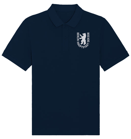 DDR Ostalgie Poloshirt bestickt • BERLIN - HAUPTSTADT DER DDR