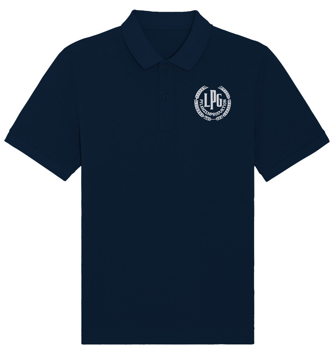 ORGANIC POLOSHIRT BESTICKT • LPG - PFLANZENPRODUKTION