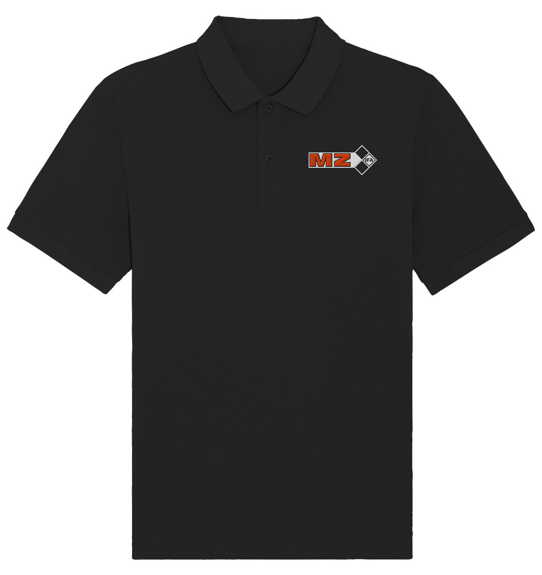 ORGANIC POLOSHIRT BESTICKT • IFA MZ MOTORRADWERK ZSCHOPAU
