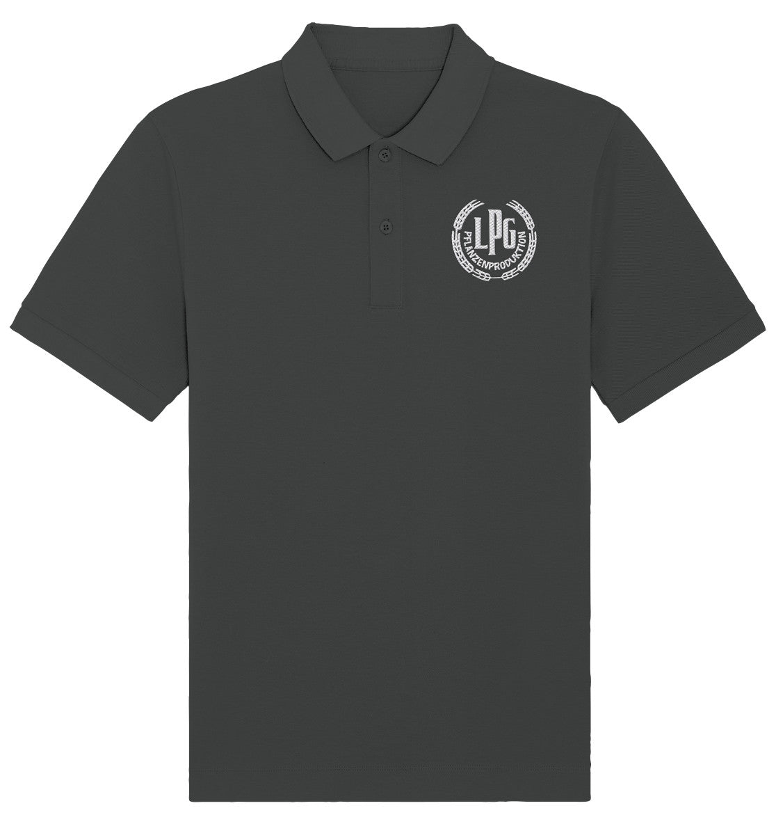 ORGANIC POLOSHIRT BESTICKT • LPG - PFLANZENPRODUKTION