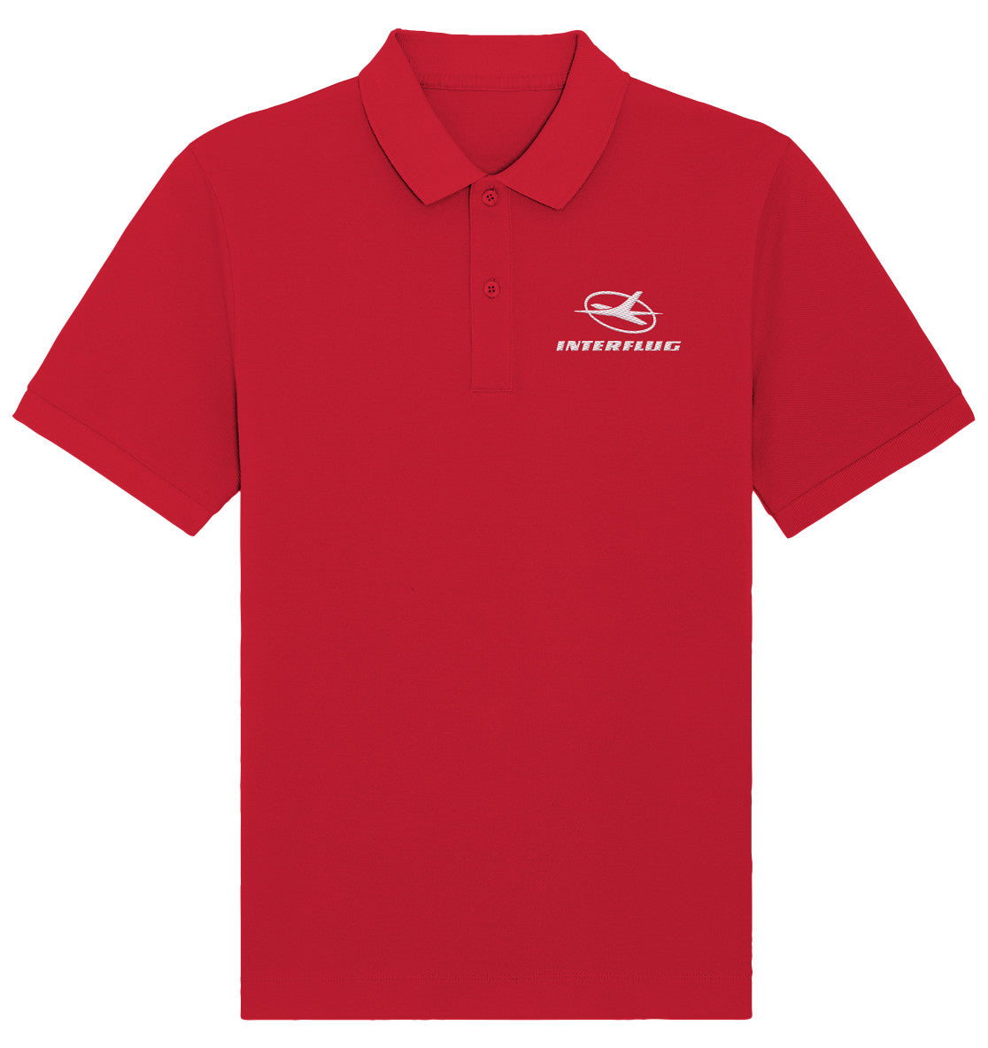 ORGANIC POLOSHIRT BESTICKT • INTERFLUG DDR