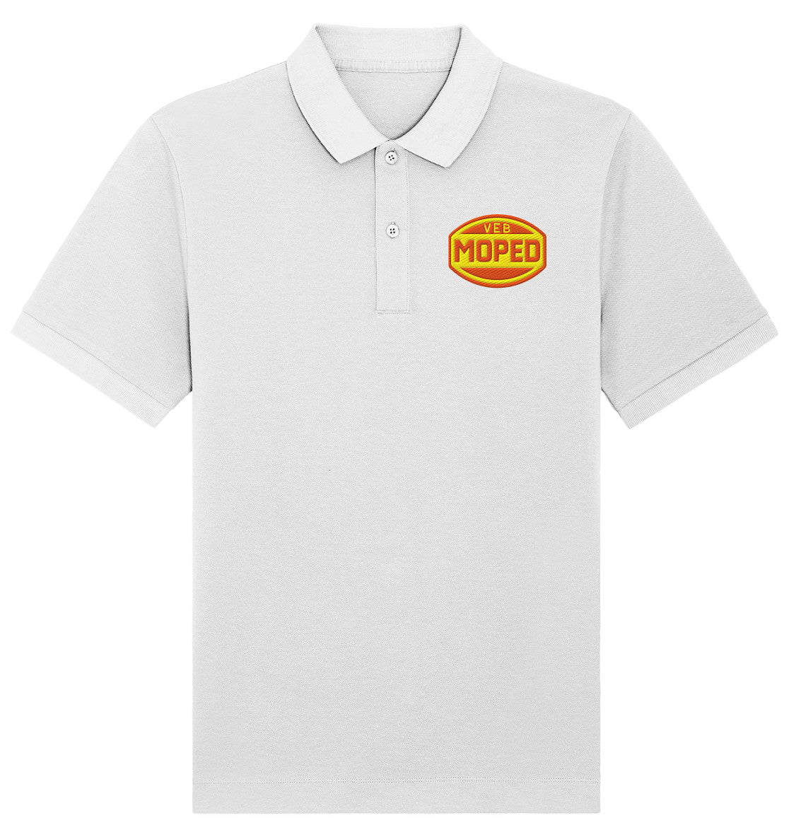 ORGANIC POLOSHIRT BESTICKT • VEB MOPED
