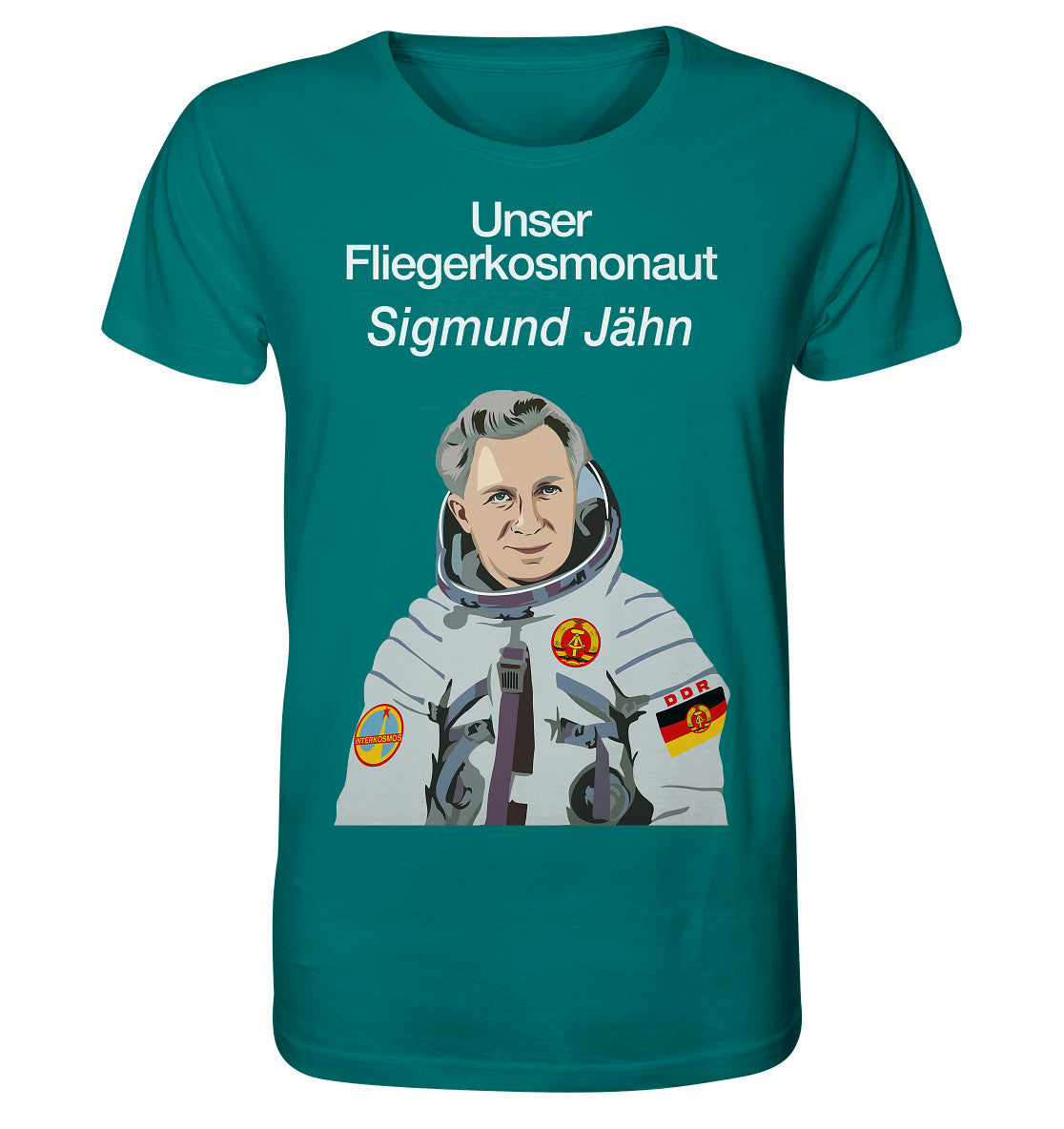 ORGANIC BIO SHIRT UNISEX • UNSER FLIEGERKOSMONAUT SIGMUND JÄHN