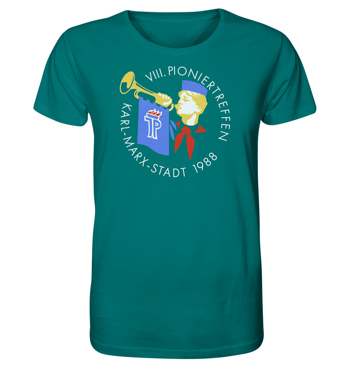 ORGANIC BIO SHIRT UNISEX • PIONIERTREFFEN KARL-MARX-STADT - DUNKEL