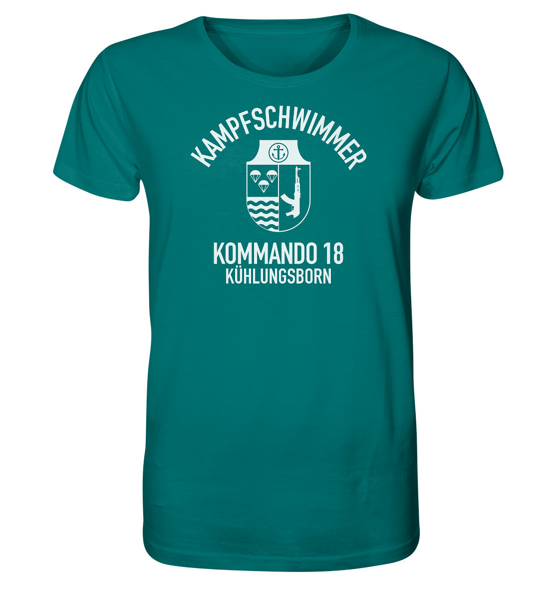 ORGANIC BIO SHIRT UNISEX • DDR KAMPFSCHWIMMER KÜHLUNGSBORN - dunkel