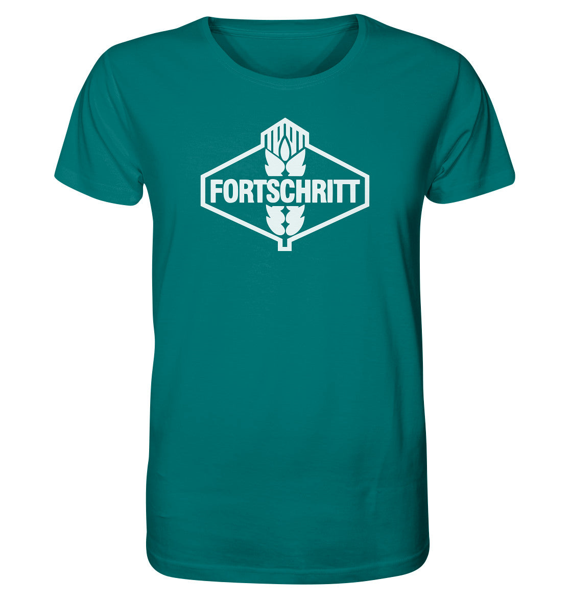 ORGANIC BIO SHIRT UNISEX • FORTSCHRITT LANDMASCHINEN - WEISS