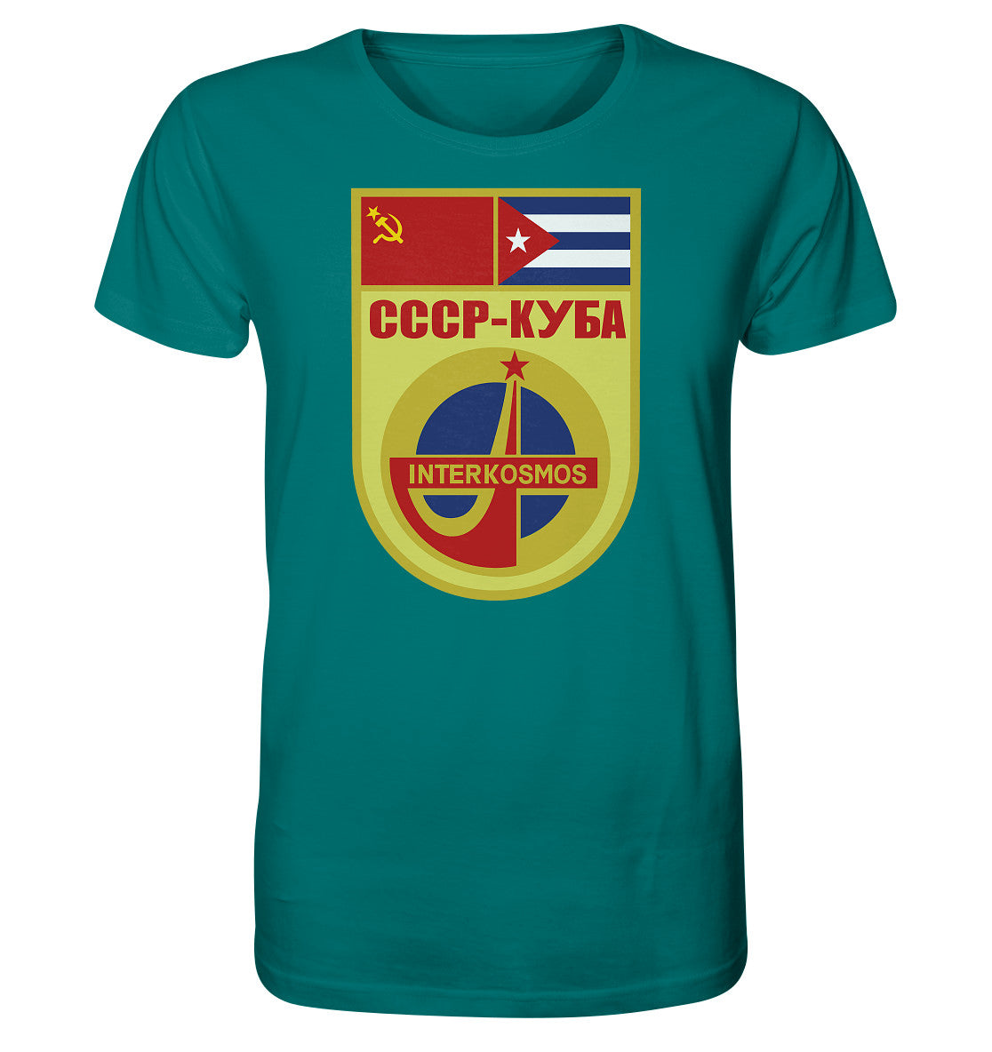 ORGANIC BIO SHIRT UNISEX • INTERKOSMOS CCCP-KUBA WIMPEL