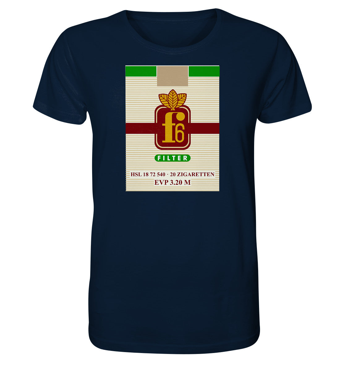 ORGANIC BIO SHIRT UNISEX • F6 FILTER ZIGARETTEN