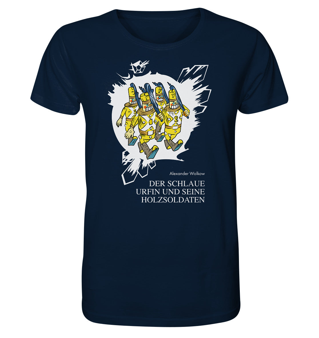 ORGANIC BIO SHIRT UNISEX • WOLKOW - DER SCHLAUE URFIN UND SEINE HOLZSOLDATEN