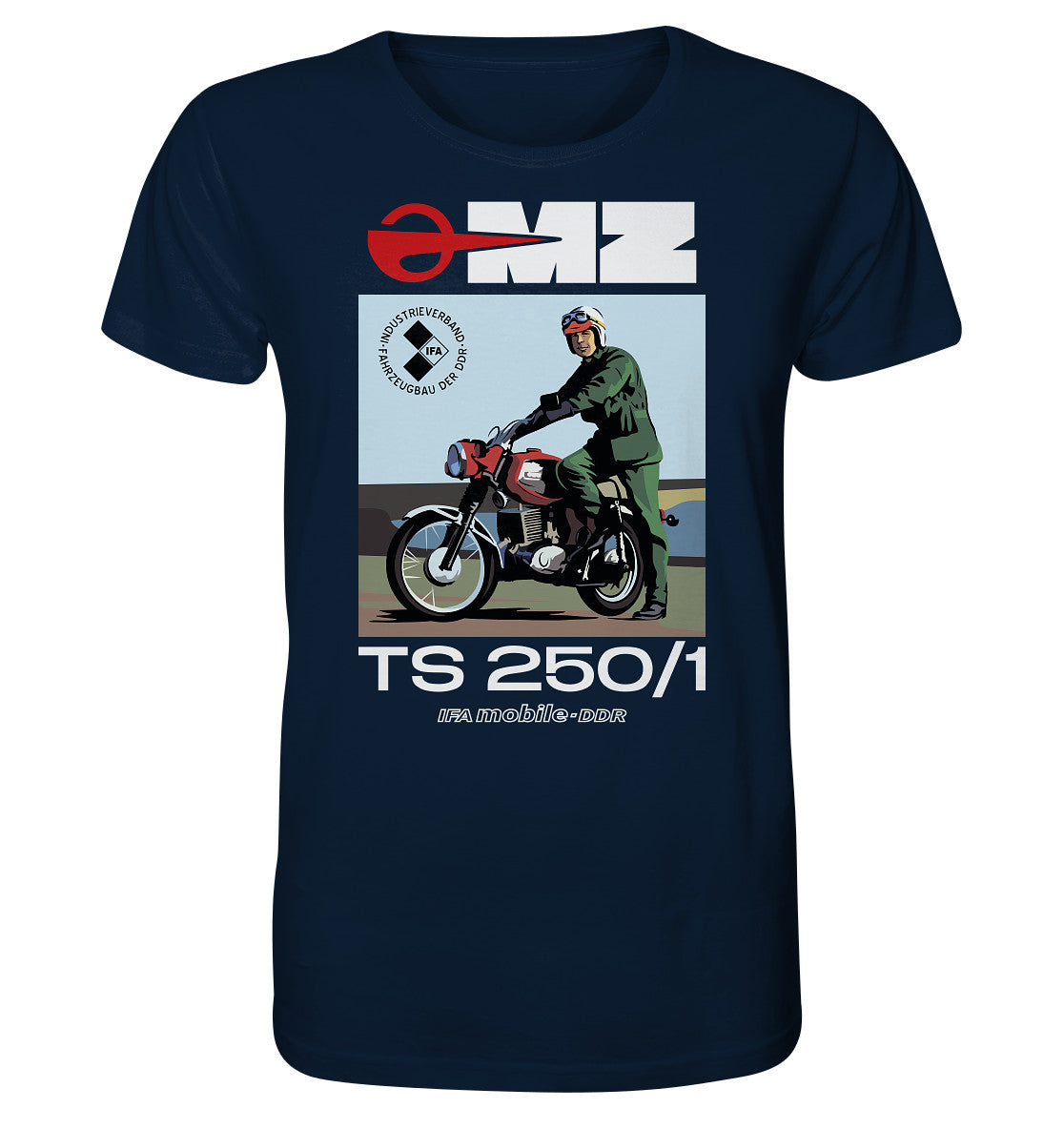 ORGANIC BIO SHIRT UNISEX • MZ TS 250 (ORIGINAL DDR-PLAKAT)