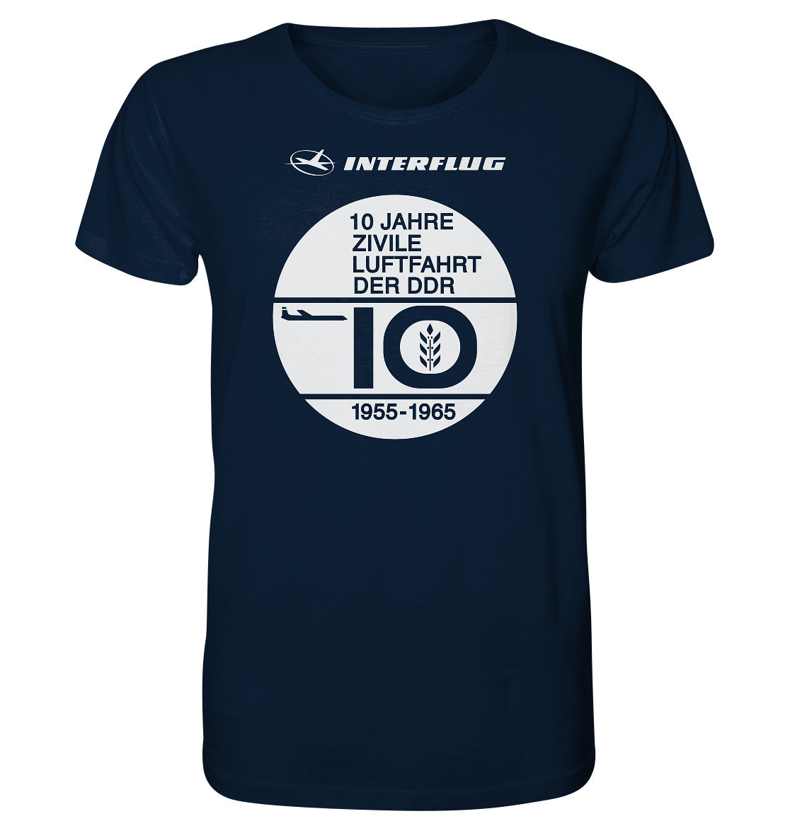 ORGANIC BIO SHIRT UNISEX • 10 JAHRE INTERFLUG