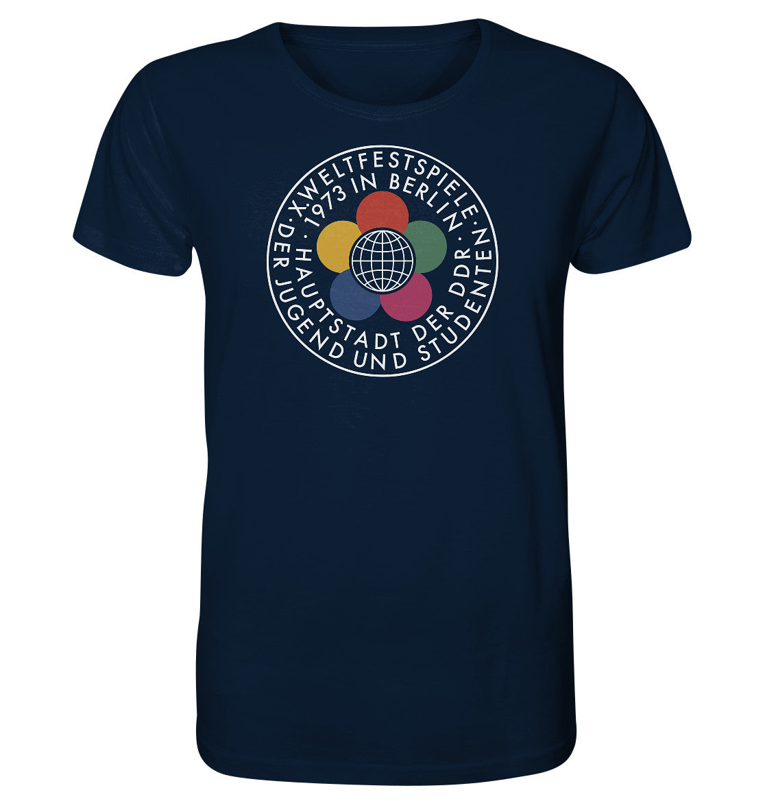 ORGANIC BIO SHIRT UNISEX • WELTFESTSPIELE 1973 - DUNKEL