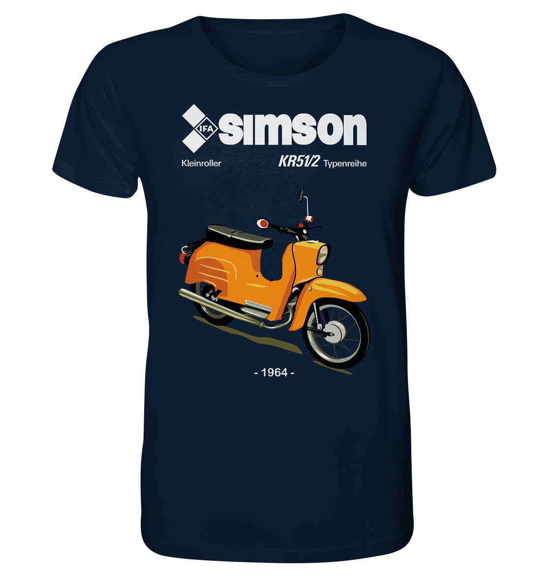 ORGANIC BIO SHIRT UNISEX • SIMSON SCHWALBE KR51-2 (ORIGINALPROSPEKT 1964)