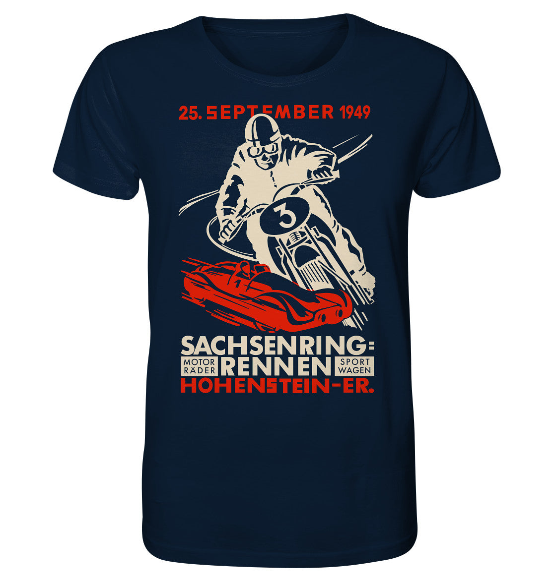 ORGANIC BIO SHIRT UNISEX • SACHSENRING-RENNEN 1949