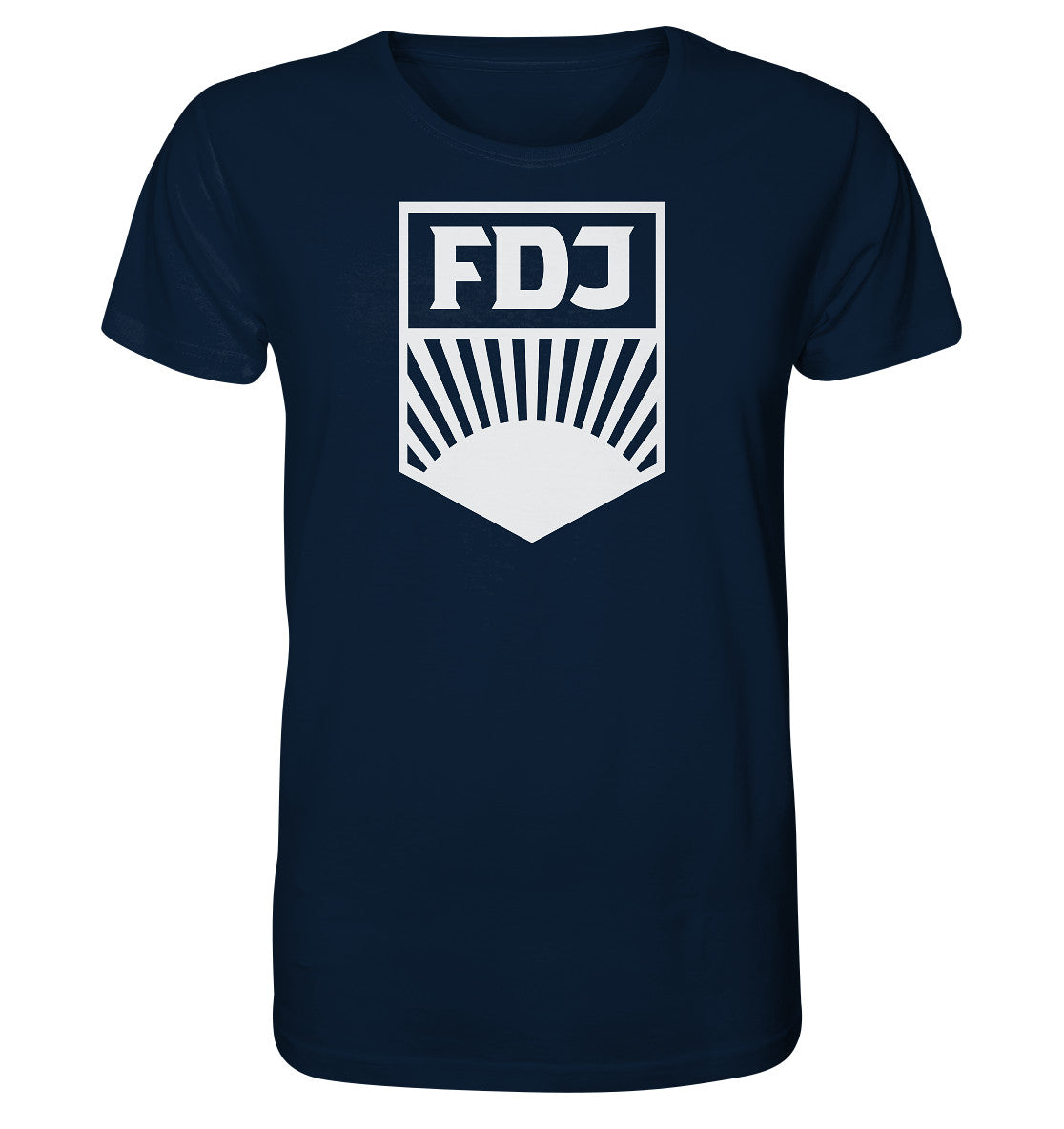 ORGANIC BIO SHIRT UNISEX • FDJ - FREIE DEUTSCHE JUGEND - DUNKEL