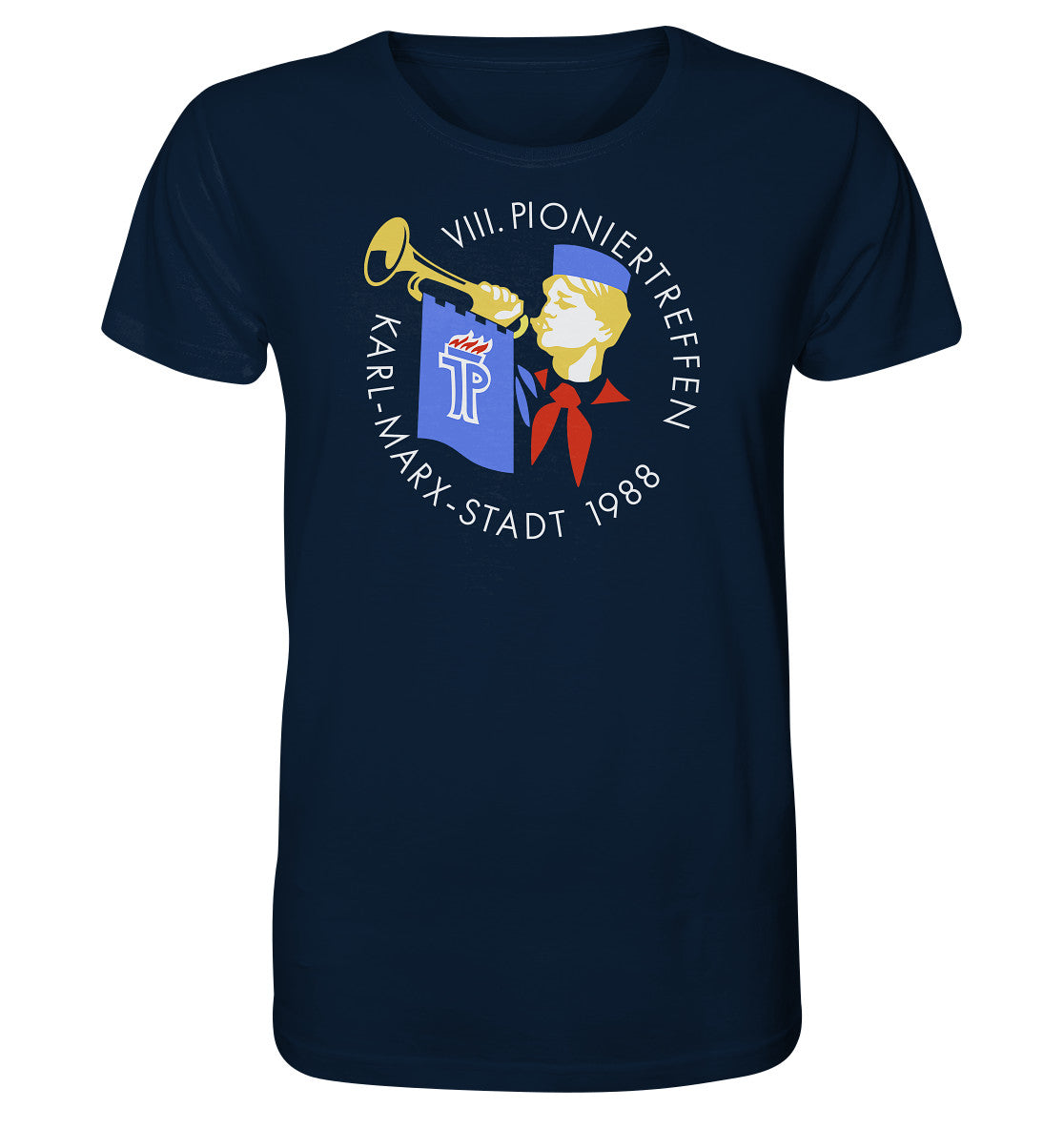 ORGANIC BIO SHIRT UNISEX • PIONIERTREFFEN KARL-MARX-STADT - DUNKEL