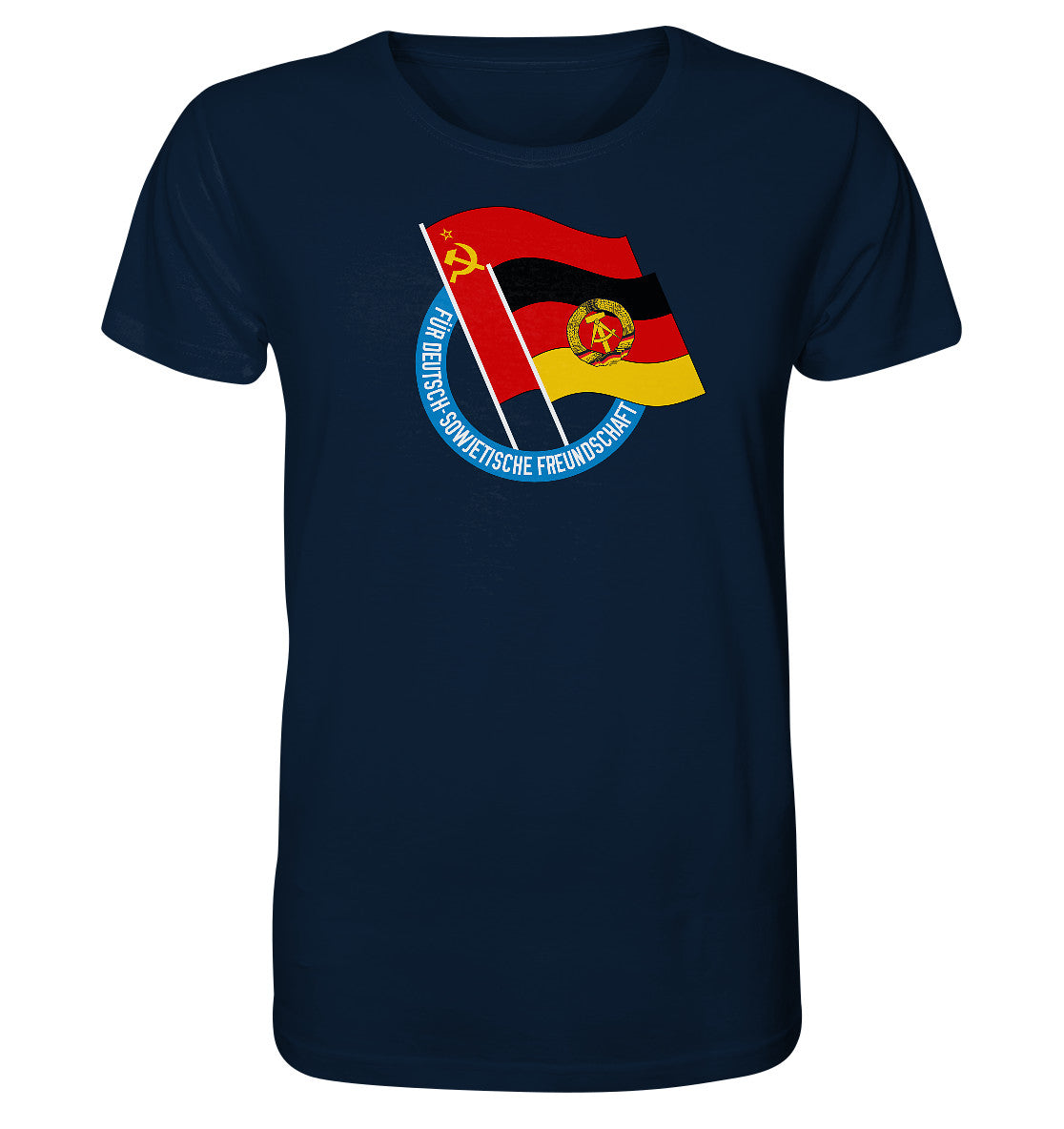 ORGANIC BIO SHIRT UNISEX • DEUTSCH SOWJETISCHE FREUNDSCHAFT - dunkel